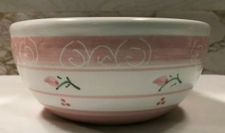 Vintage Redware Pottery Bowl Signed Dalton Potters Pa