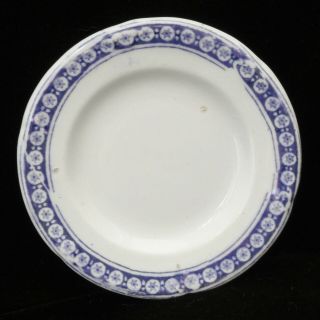 Staffordshire Child Purple Dinner Set Plate Circle Star Transferware 1840