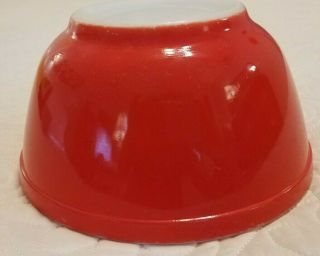 402 Vintage PYREX Primary RED Mixing Nesting Bowl 1 1/2 Qt.  7 1/8 