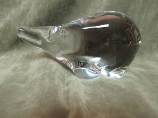 Vintage V Nason Murano Italy Art Glass Crystal Hippo Figurine Animal Italian