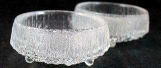 Iittala Ultima Thule 2 Small Dessert Bowls 3 Toed From Finland