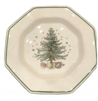 Nikko Christmastime - Christmas Tree - Octagonal - Japan - Dinner Plate (s) - 12 Avail