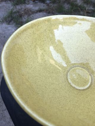 Red Wing Yellow Speckle Console Bowl - Charles Murphy - Mid Century 3