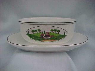 Villeroy & Boch " Naif " Oblong Serving Bowl W/ Tray (luxembourg) - - &