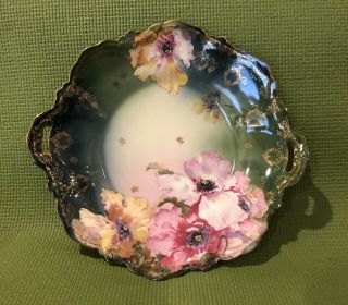 Irene Z S & C Bavaria Flower Plate Vintage