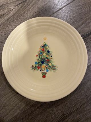 Homer Laughlin Fiesta Christmas Tree 9” Luncheon Plate 8173844