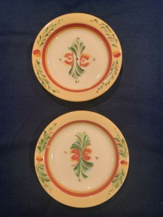 2 Gail Pittman Southern Living At Home Siena 6 7/8 " Bread & Butter Plates