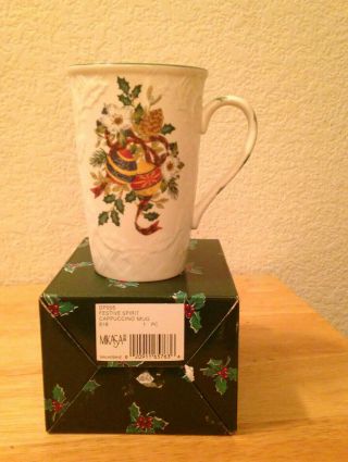 Mikasa Cappuccino Mug English Country Side Festive Spirit Comes In Gift Box 2