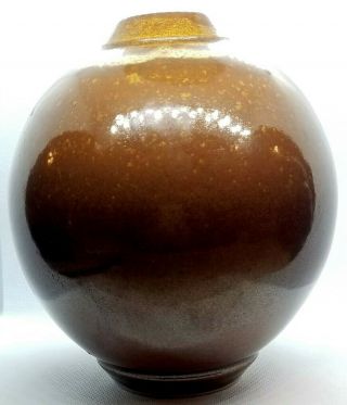 Studio Hand Crafted Pottery VASE WEED POT Artisan Artist Signed 