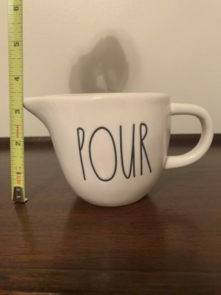 Rae Dunn POUR Pitcher Large Letter Creamer 3