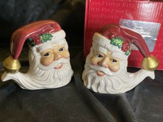 Fitz & Floyd Essentials Santa Salt Pepper Shakers Omnibus Christmas
