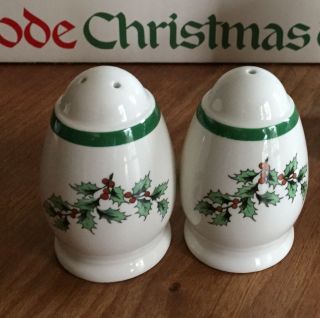 Spode Christmas Tree Pattern Salt And Pepper Shakers