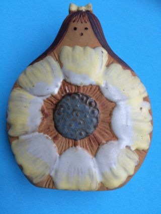 Flower Girl Wall Pocket Vase 6”