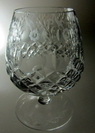 Rogaska Gallia Crystal Brandy Glass 5 1/4 " Tall Perfect