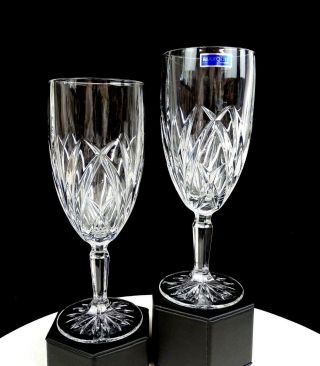 Waterford Crystal Brookside 2 Piece 8 1/2 " Iced Tea Beverage Glasses 1995 -