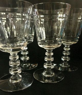 Mcm Libbey Sheraton Wine Glasses Set Of 4