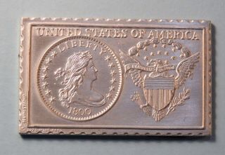 1800 United States Draped Bust 1/2 Half Dime Numistamp Medal 1979 Mort Reed