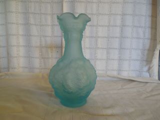 Imperial Glass Blue Satin Loganberry,  Grape Vase 1950 