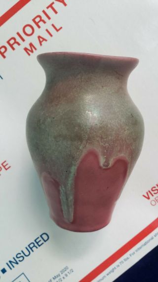 Arts And Crafts Pottery Vase Signed Matte Glaze