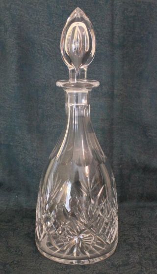 Thomas Webb Cheltenham Pattern English Crystal Cut Glass Wine Or Spirit Decanter