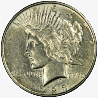 1923 - D Peace Dollar - Au Almost Uncirculated - Priced Right