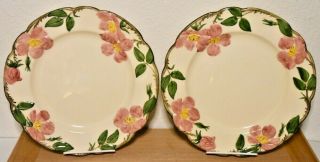 2 Vintage Franciscan Desert Rose Dinner Plates Made In Usa 10.  5 Inch 53 - 58 Back