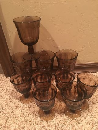 Noritake Provincial Wine Goblets - Set Of 4 5” Tall And 6 4” Tall Glasses