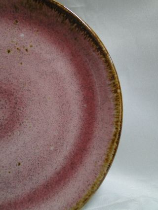 Steelite Craft,  England: Raspberry (Pink) Coupe Bread Plate (s),  6 