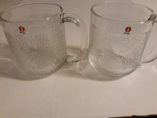 Set Of 2.  Iittala Finland Scandinavian Krouvi " 50 Cl " Beer Glass Mugs