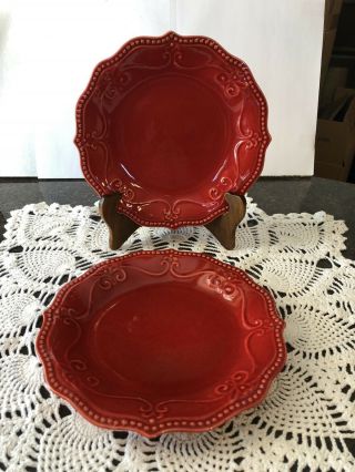 The Pioneer Woman Paige Red Salad Plate 