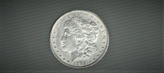 1896 - P U.  S.  Morgan Dollar.  900 Fine Silver Premium Quality Brilliant See Note