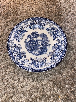 Royal Wessex Queen’s By Churchill Tonquin Blue 8” Salad Tea Dessert Plate