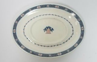 Vintage Wedgwood Boston Etruria England 8 " X 6 " Oval Butter Dish 1800 