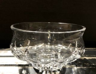 Waterford Vintage Signed Cut Irish Crystal Lismore Pattern Compote Bowl