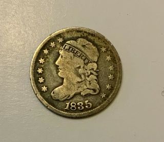 1835 Capped Bust Silver Half Dime 5c