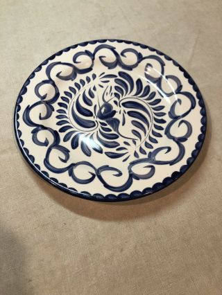 Anfora (mexico) Puebla Blue White Dinner Plate