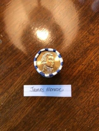 2008 James Monroe Presidential Dollar Coin Roll - D - Wrapped Bu