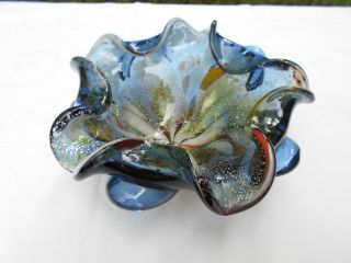 Vintage - Murano " Tutti Frutti " Biomorphic Glass Bowl - Fratelli Toso ?