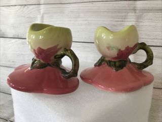 Matched Pair Hull Pottery 1950 