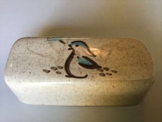 Vintage Red Wing Bob White Quail Butter Dish Top Cover Only 1950 
