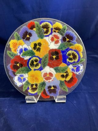 Peggy Karr,  Pansy Plate 11” Retired