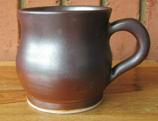 Stoneware Pottery 3¾ " Coffee Mug Metallic Unknown Artist