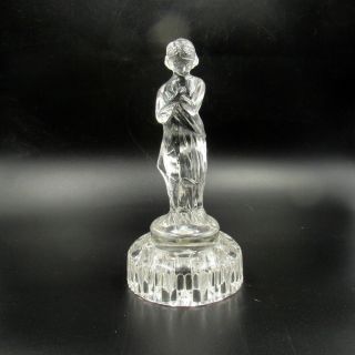 Cambridge Glass Draped Lady Flower Frog 8 1/2 " Figurine (b3/953)