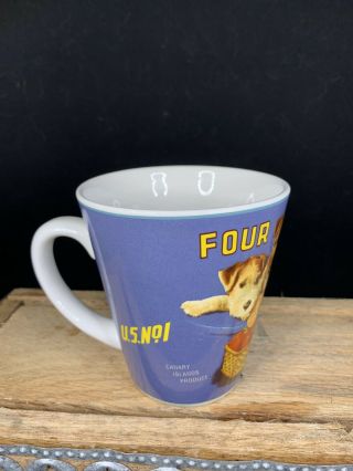 Vintage Labels By Sakura Oneida China 12 Oz Coffee Mug " Four Friends "