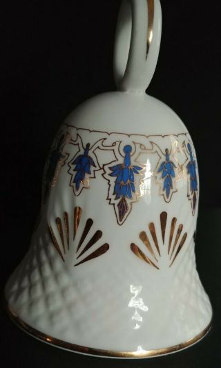 Vintage HARLEIGH Fine Bone China Porcelain Bell Made in England 3