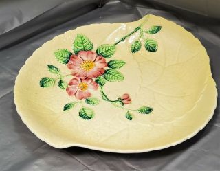 Vintage Carlton Ware Art - Deco Style Wild Rose Serving Dish Bowl Pale 10 " X9 " X1 "