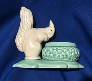 Vintage 1494 Sylvac Squirrel Planter Vase Pot On Leaf Ceramic Made In England
