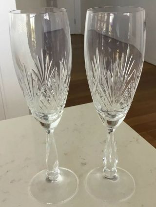 Champagne Tulip Glasses,  Royal Albert Regency 24 Lead Crystal