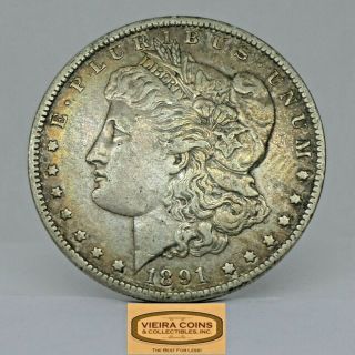 1891 - O Morgan Silver Dollar,  Toned - B20142
