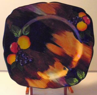 Vintage Colorful H,  K Tunstall (l.  4899) China England " Autumn " 9 " Square Plate